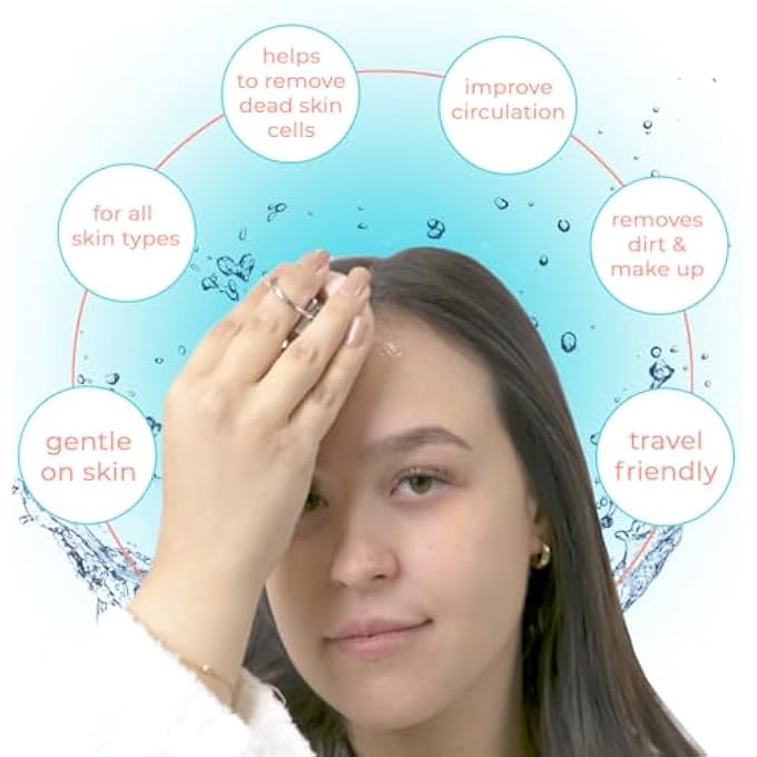 stylPro SONIC FACIAL CLEANSING DEVICE: SILICONE MASSAGER WITH SONIC VIBRATION. RECHARGEABLE, WATERPROOF, ADJUSTABLE EXFOLIATOR AND SCRUBBER. REMOVES MAKEUP, DIRT, DEAD SKIN CELLS. TRAVEL-FRIENDLY - Image 4